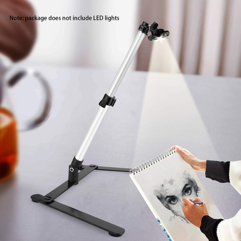 ChromLives Photo Copy Stand Pico Projector Stand with Phone Clamp Overhead Phone Mount Phone Stand Mini Tripod Adjustable Tabletop Monopod Stand Compatible with Smart-Phone Pic Projector - LeoForward Australia