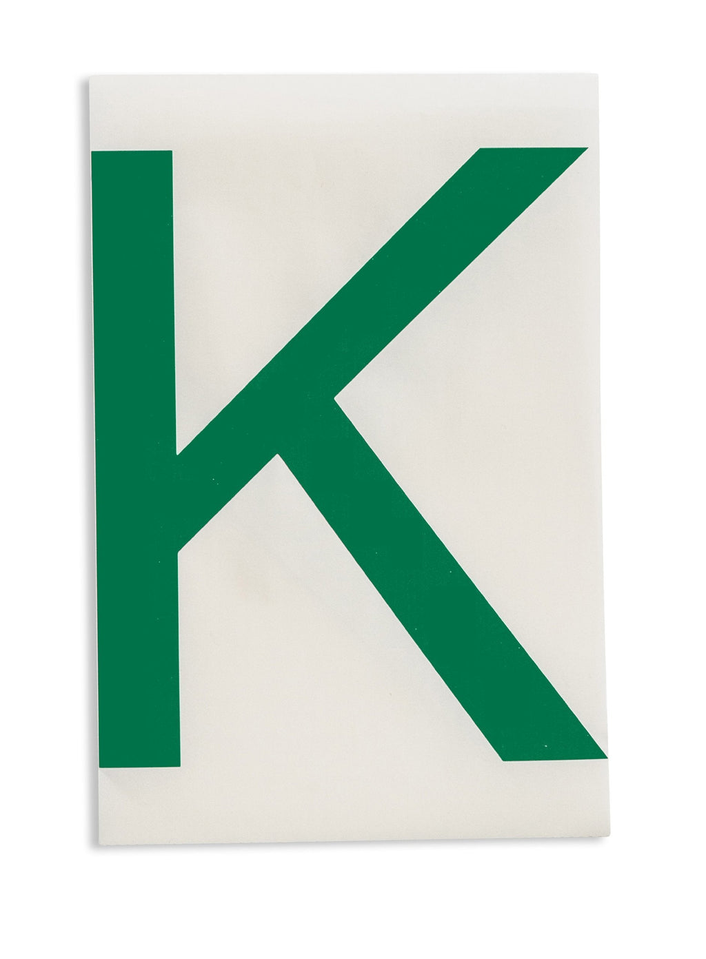 [AUSTRALIA] - Brady 121754 ToughStripe Die-Cut Polyester Tape, Green Letter"K"(Pack of 20)