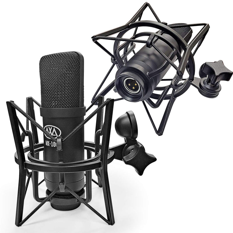  [AUSTRALIA] - AxcessAbles Universal Microphone Spider Shock Mount with 4 Adapters. Spider Recording Mic Shockmount compatible with Rode NT1-A NT2-A Procaster AT2020 AT2020USB MXL990 770 R77 U87