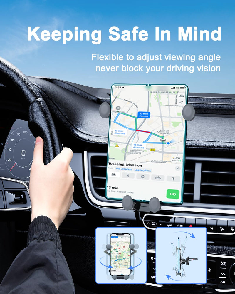  [AUSTRALIA] - Xuenair Fold 4 Car Mount, [2 Froms] Gravity Fold 4 Car Mount,[Thick Case Friendly] Cell Phone Holder Z Fold 3 Car Mount for Samsung Galaxy Z Fold 4 3 2 Googl Pixel Fold s23 22 Ultra iPhone 14 Black