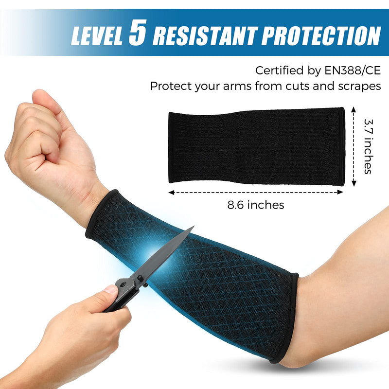  [AUSTRALIA] - 6 Pairs Cut Resistant Sleeve Arm Sleeves for Women Men Arm Protectors for Thin Skin Bruising Arm Guards for Biting Protective Multi Colors