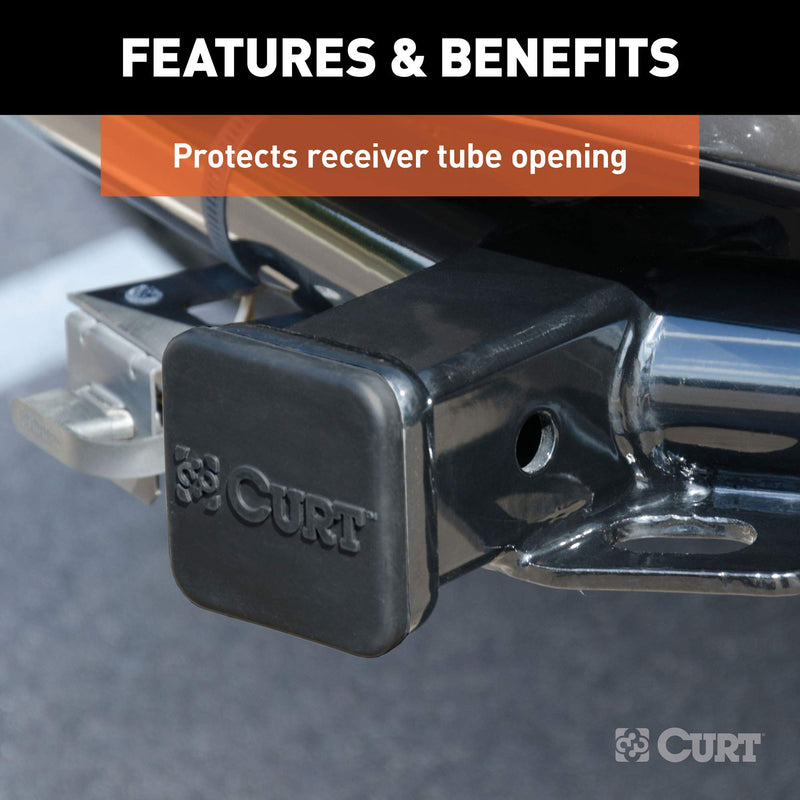  [AUSTRALIA] - CURT 22276 Rubber Trailer Hitch Cover, Fits 2-Inch Receiver