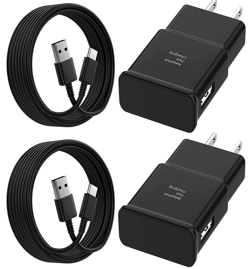  [AUSTRALIA] - Type C Charger for Samsung Android with Cable Cord Compatible Samsung Galaxy S22/S22 Plus/ S21/S21 Ultra/S20/S20 Plus/S8/S9/S9 Plus/S10/S10e/Note 8/Note 9/Note 10/Note 20 2Pack