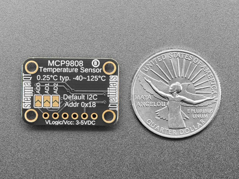  [AUSTRALIA] - Adafruit MCP9808 High Accuracy I2C Temperature Sensor Breakout - STEMMA QT/Qwiic, 5027