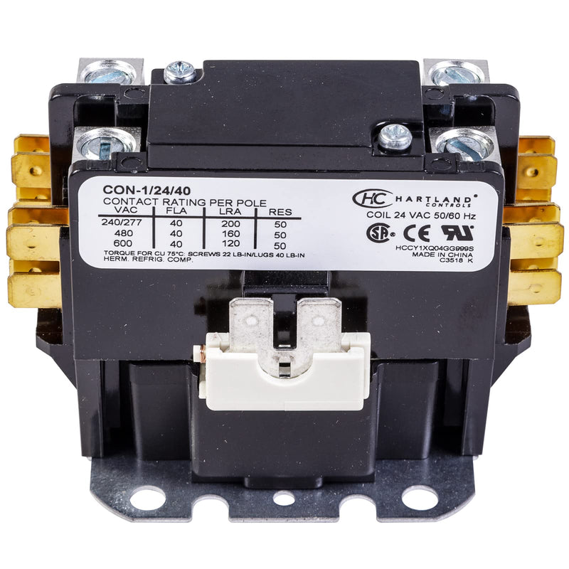  [AUSTRALIA] - Carrier - 40 Amp 1 Pole 24v Coil Replacement Contactor C140A