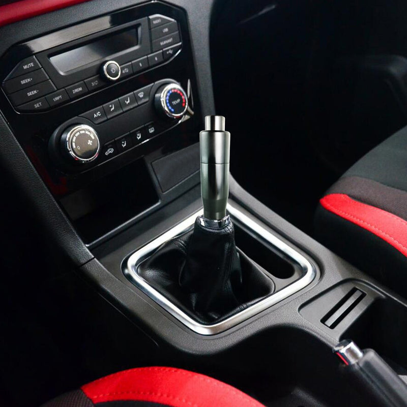  [AUSTRALIA] - Arenbel Automatic Button Gear Shift knob Long Style Car Stick Shifting Shifter Lever Knobs fit Most Manual Vehicle, Gray