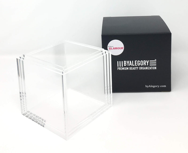 byAlegory Storage Cubes for Organizing Vanity Makeup Brushes and Cosmetic Beauty Items - Clear 3 Cubes - LeoForward Australia