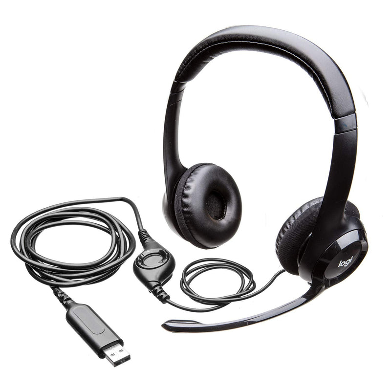  [AUSTRALIA] - Logitech ClearChat Comfort/USB Headset H390 (Black) Black 1 Count (Pack of 1)