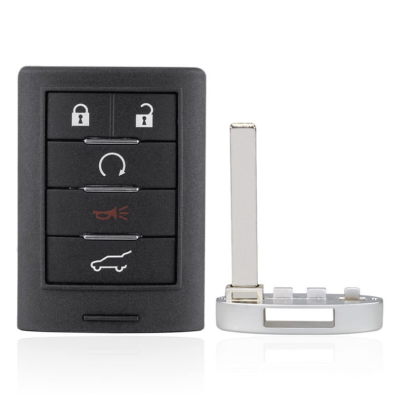  [AUSTRALIA] - Keyless Entry Smart Remote Key Fob Fits with Cadillac SRX 2010 2011 2012 2013 2014 2015 ATS XTS 2013-2014 ELR 5 Button NBG009768T (Pack of 2)