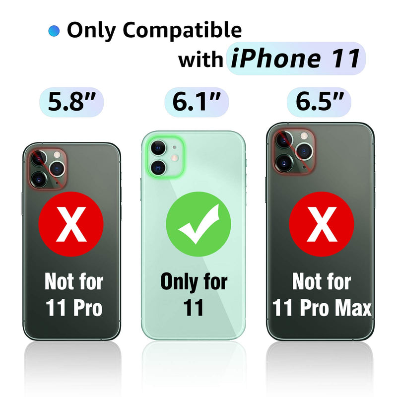  [AUSTRALIA] - iPhone 11 Battery Case, 5000 mAh Rechargeable Extended Battery Charging Case for iPhone 11, Portable Protective Charger Case Compatible with iPhone 11(6.1 inch) by OMEETIE (Black) Black