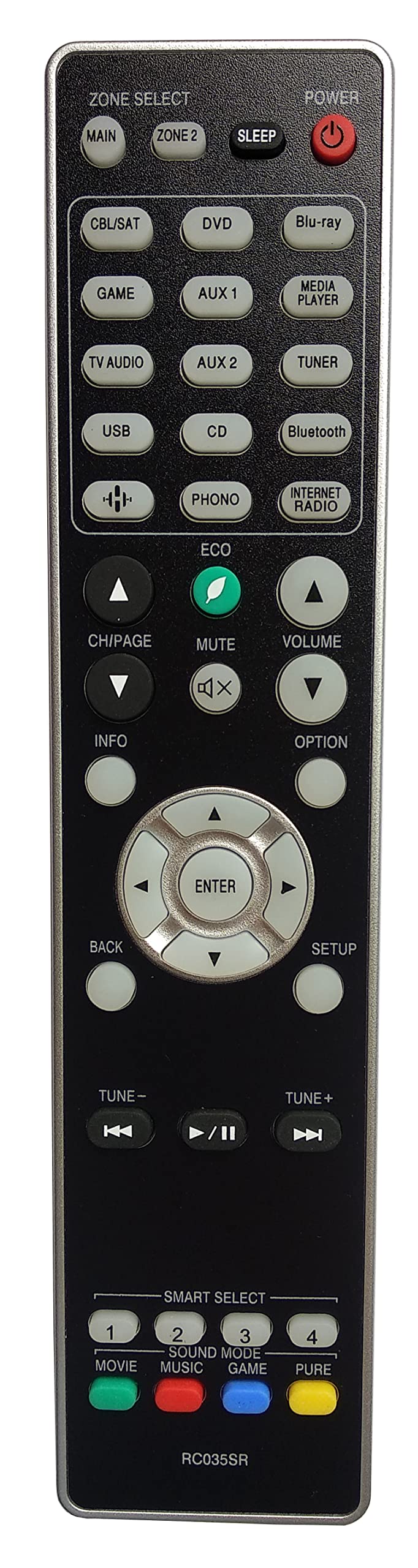  [AUSTRALIA] - Gorilla babo Universal Remote Compatible for MARANTZ RC035SR NR1609 NR1710 SR5013 SR5014 SR6012 SR6014 Audio/Video Receiver Remote Control