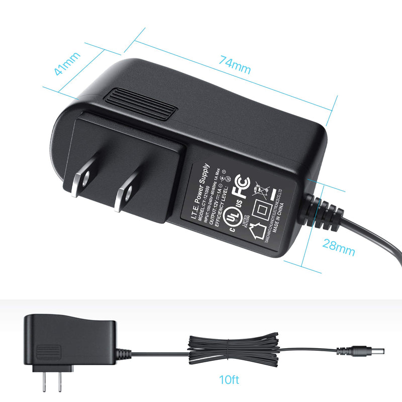 [AUSTRALIA] - ZOSI DC 12V 1A 1000mA US CCTV Power Supply Adapter 3m Long Power Cords for Home Security Camera Surveillance System