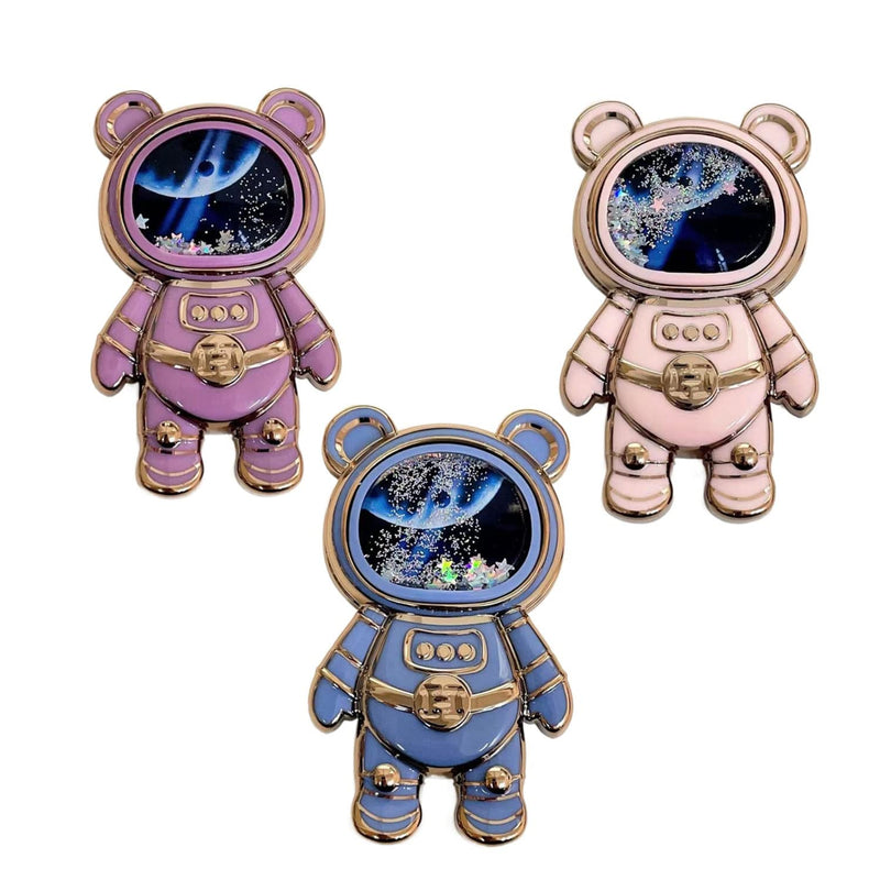  [AUSTRALIA] - 3Pcs Bracket Cute Cartoon Desktop Foldable Stand Accessories 3D Anime Astronaut Phone Holder Stand Holder