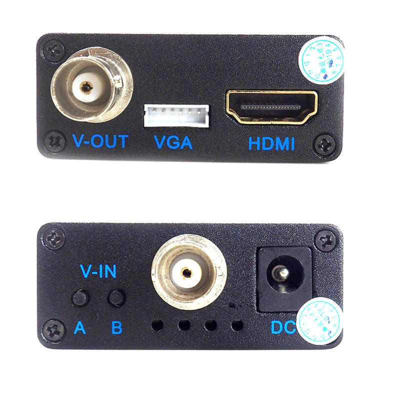  [AUSTRALIA] - BNC to HDMI Video Signal convertor , 4-in-1 Composite CVBS AHD TVI CVI to HDMI Video Converter Adapter Supporting BNC Cable to HDMI VGA BNC(CVBS) for Camera /DVR/ CCTV Security System