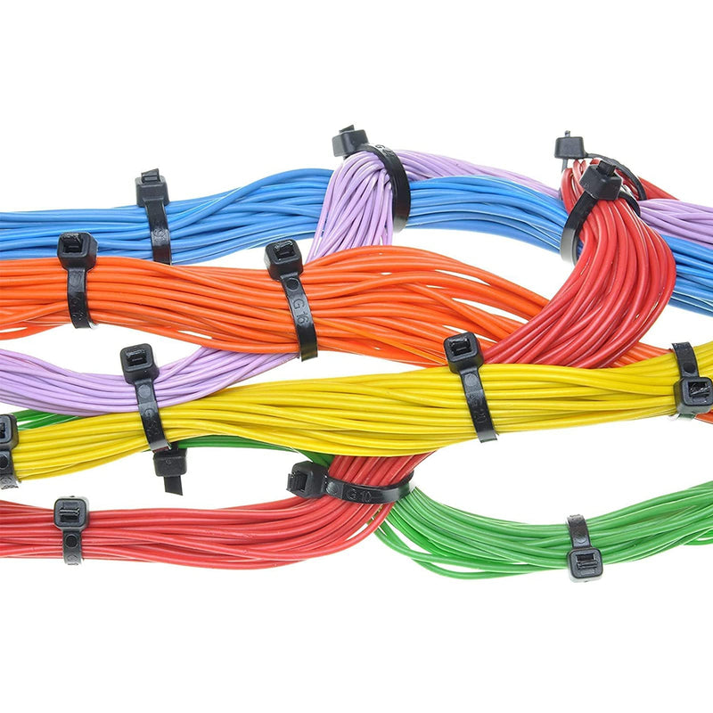  [AUSTRALIA] - Self Locking Wire Cable Zip,1000 Pcs Tie Fasten Wrap 6 Inch Nylon Zip Tie By Magicorange (3X150mm, Black) 3X150mm