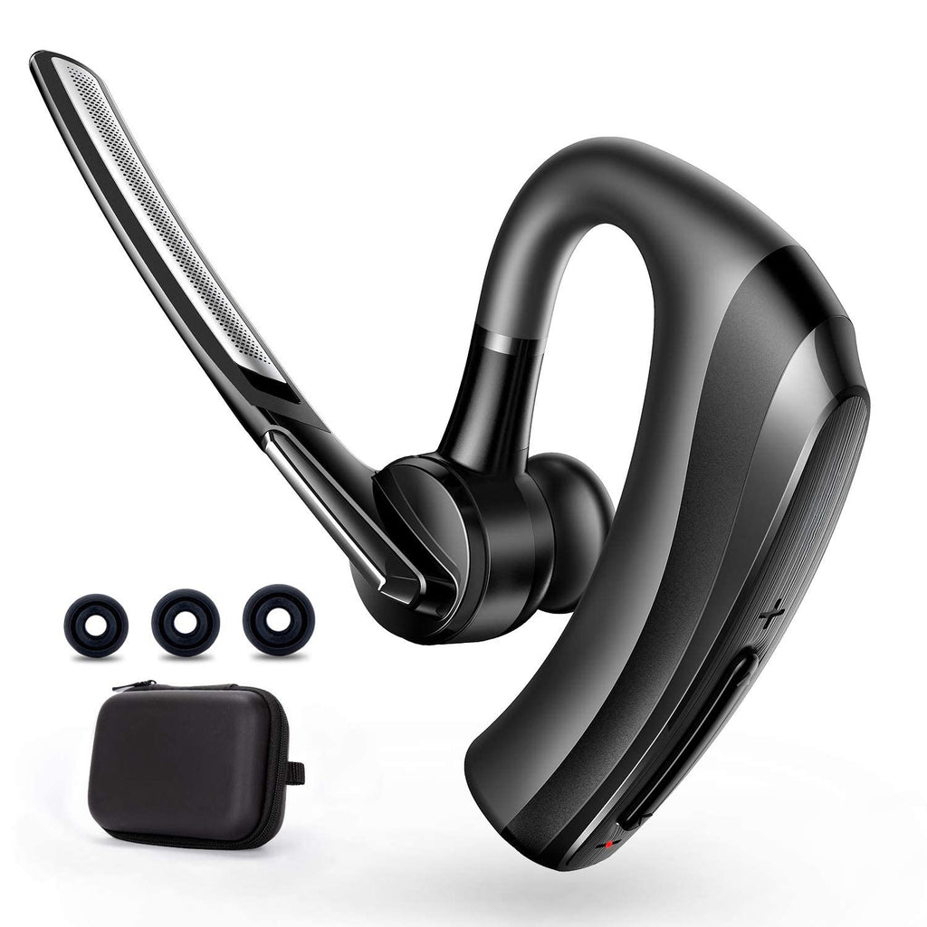  [AUSTRALIA] - Bluetooth Headset, Bluetooth Earpiece 16 Hours Talktime with CVC8.0 Noise Cancelling Mic Mute Key Hands-Free Earphones for Cell Phones PC Laptop Business Truck Driver Office Call Center Skype