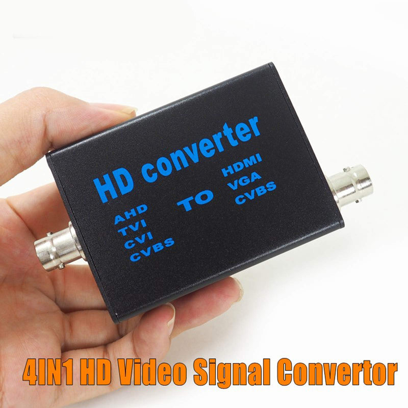  [AUSTRALIA] - BNC to HDMI Video Signal convertor , 4-in-1 Composite CVBS AHD TVI CVI to HDMI Video Converter Adapter Supporting BNC Cable to HDMI VGA BNC(CVBS) for Camera /DVR/ CCTV Security System