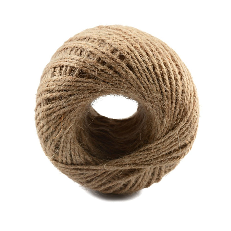  [AUSTRALIA] - 328 Feet Natural Jute Twine 3 Ply Gift Wrapping String DIY Rope Garden Twine Cord for Arts Crafts and Gardening Applications