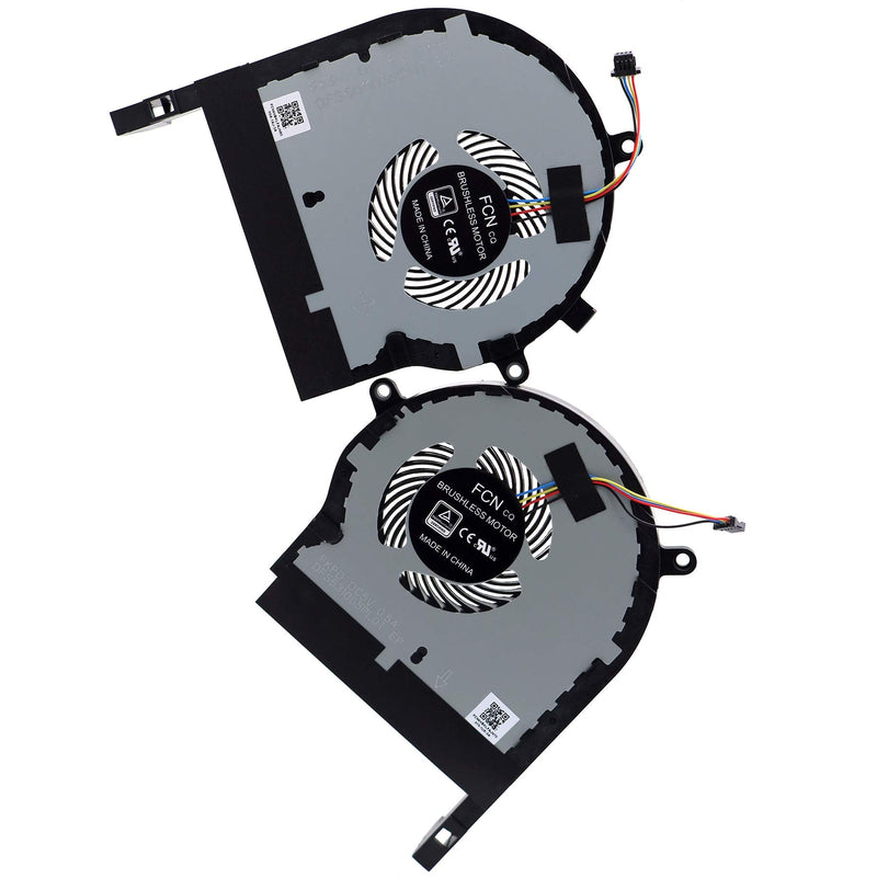  [AUSTRALIA] - Deal4GO CPU Cooling Fan FKPC DFS501105PR0T w/GPU Fan FKPD DFS531005PL0T for ASUS TUF Gaming Laptop FX504 FX80 ZX80 FX504G FX504GD FX80G FX80GE ZX80G CPU w/ GPU Cooling FAN set