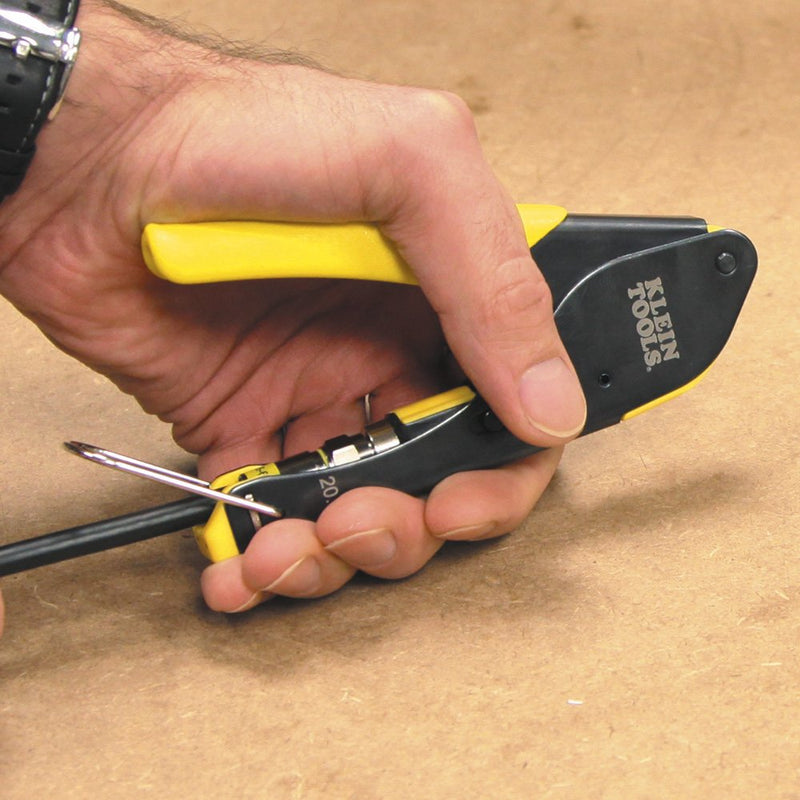 Klein Tools VDV002-818 Coax Cable Tester / Cable Installation Kit, Cable Stripper, Crimper, Coax Explorer 2, and 6 F Compression Connectors - LeoForward Australia