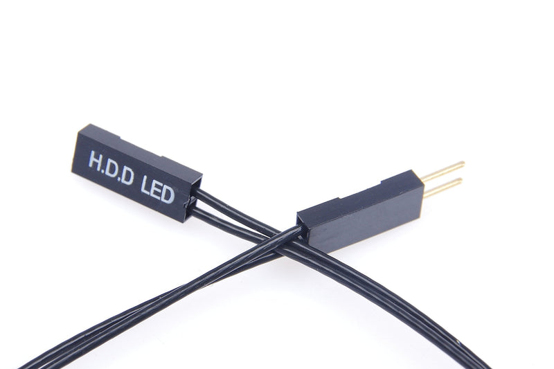  [AUSTRALIA] - LM YN Motherboard Extension Cable Set Silver Plating Cord Gold-Plated Plug Six Kinds of Extension Cord POWE LED HDD LED Power SW Reset SW HD Audio Front USB Extension Cable Length 19 inches