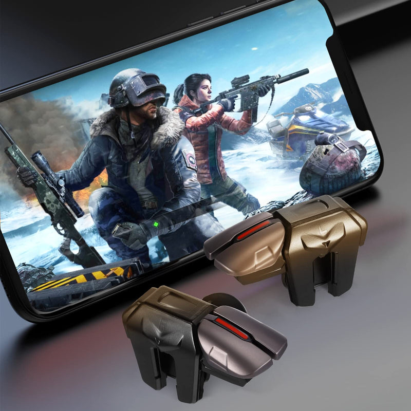  [AUSTRALIA] - Generic Mobile Game Trigger Finger Sleevs Set:Mobile Game Controller 6 Trigger Mobile Controller Compatible for iOS/Phone,1 Pair Game Triggers +3 Pairs Finger Gloves