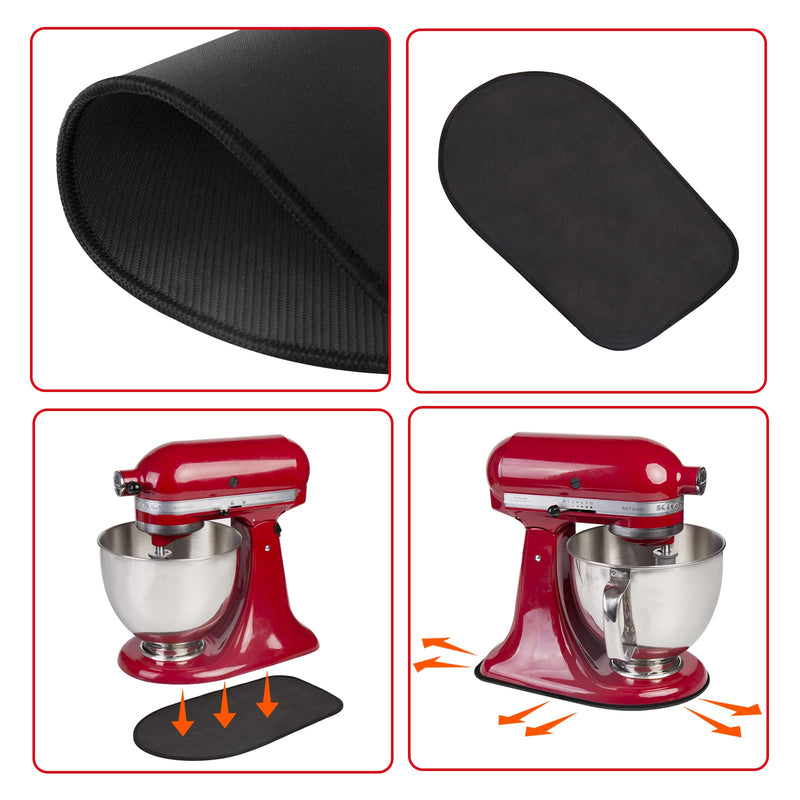  [AUSTRALIA] - Bruvoalon Mixer Mover for KitchenAid Stand, Slider Mat Kitchen Appliance Mats Compatible with KitchenAid 4.5-5 Qt Tilt-Head, Artisan, Classic for Accessories (Fit for Tilt Head 4.5-5 Quart, Black) Fit for Tilt Head 4.5-5 Quart