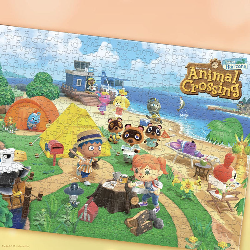  [AUSTRALIA] - Animal Crossing “Welcome to Animal Crossing” 1000 Piece Jigsaw Puzzle | Collectible Puzzle Featuring Familiar Characters from The Nintendo Switch Game | Officially Licensed Nintendo Merchandise