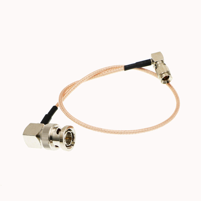  [AUSTRALIA] - Uonecn Right Angle DIN 1.0/2.3 Mini BNC to RG179 Right Angle BNC Coaxial Cable Video Cable for Blackmagic HyperDeck Shuttle 75ohm