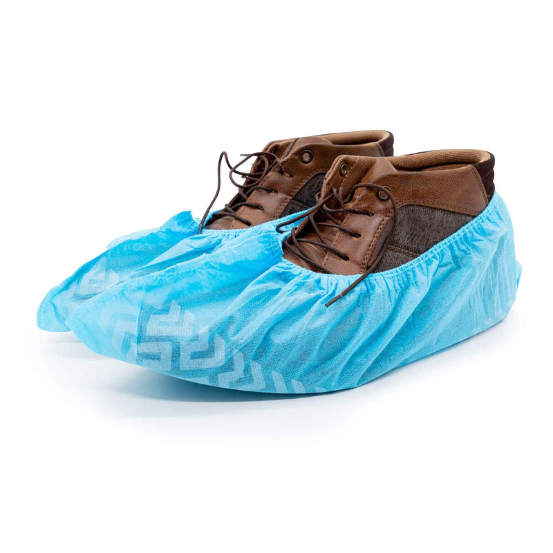  [AUSTRALIA] - Cleaing Disposable Shoe Covers XL Non Slip 50 Pairs (Pack of 100) for Indoors Fit Shoe Sizes to Men's 14, Boot Sizes 13 Ex-large / 50 Pairs