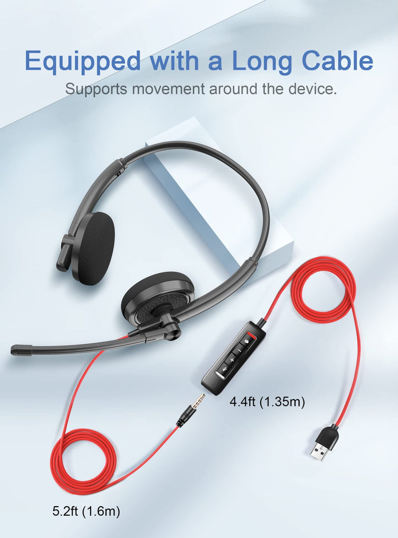  [AUSTRALIA] - Mono & Binaural USB Headset with Microphone