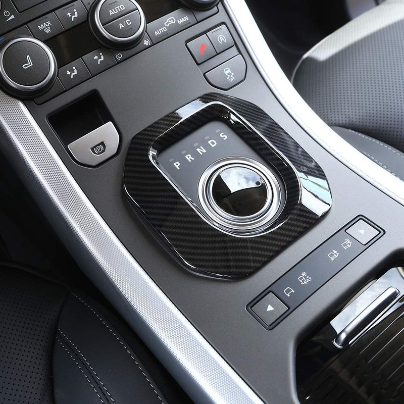  [AUSTRALIA] - YIWANG Carbon Fiber Style Gear Shift Frame Cover Trim for Land Rover Range Rover Evoque 2012-2019 Auto Accessories