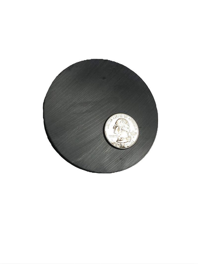 AZ Industries Large 3" Diameter Ceramic Hard Ferrite Disk Magnet Strong 2-Count - LeoForward Australia