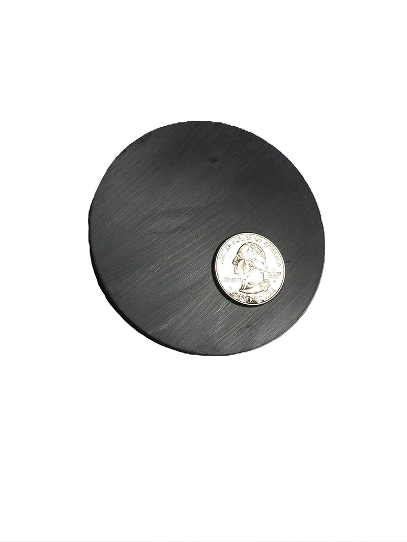  [AUSTRALIA] - AZ Industries Large 3" Diameter Ceramic Hard Ferrite Disk Magnet Strong 2-Pack