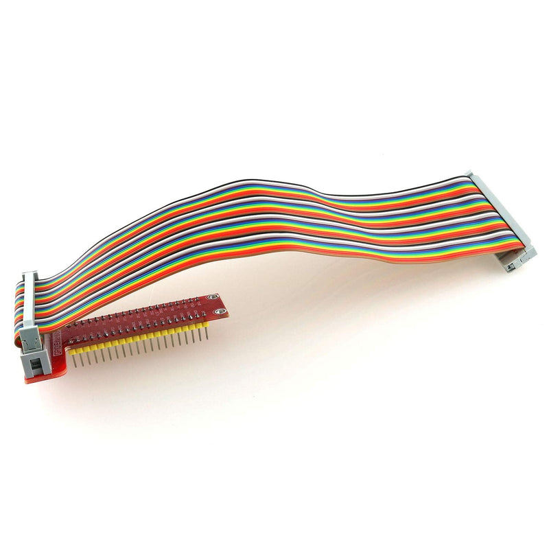  [AUSTRALIA] - DGZZI RPi GPIO Breakout Expansion Board+ 21cm 40Pin GPIO Flat Ribbon Cable for Raspberry Pi 4B/3B/3B+/2B/1B+