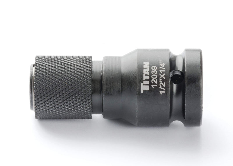  [AUSTRALIA] - Titan 12039 1/2" Drive to 1/4" Hex Drive Quick Change Adapter 1/2" to 1/4"