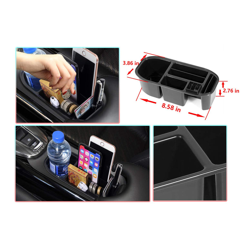  [AUSTRALIA] - CDEFG Car Armrest Box Storage Cup Holder, Center Console Storage Box, Change Holder, Coins Organizer Case for 2016-2019 HRV