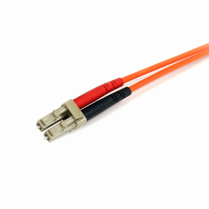 StarTech.com 5m Fiber Optic Cable - Multimode Duplex 62.5/125 - LSZH - LC/ST - OM1 - LC to ST Fiber Patch Cable (FIBLCST5) - LeoForward Australia