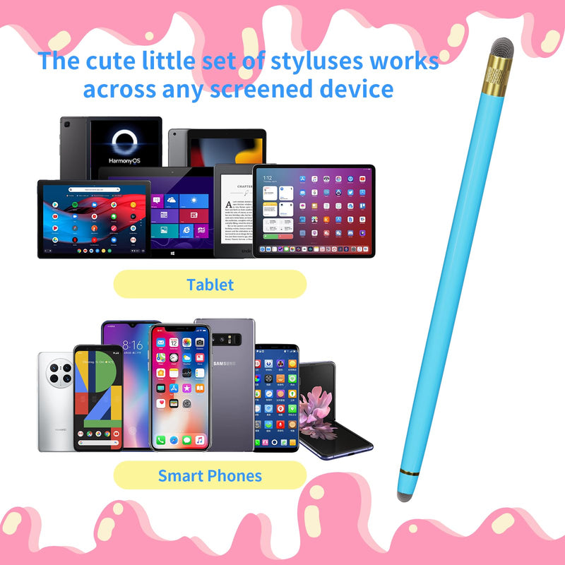  [AUSTRALIA] - Stylus Pens for Touch Screens - 3PCS Stylus Pen for iPhone/iPad/Tablet Android/Microsoft Surface, Compatible with All Touch Screens (Macaron Pink/Yellow/Green) A -Macaron Pink/Yellow/Green