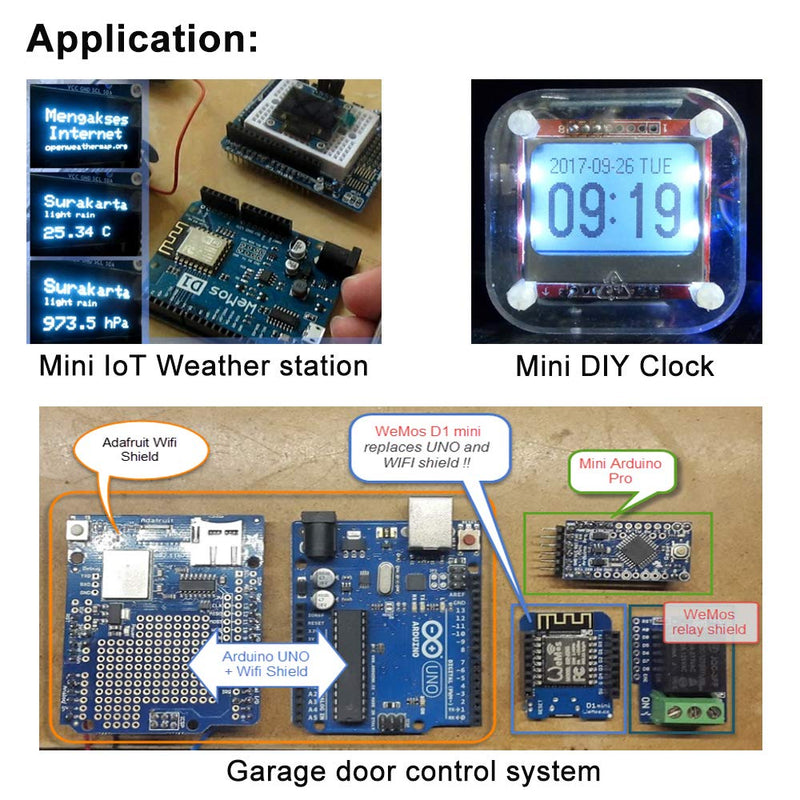  [AUSTRALIA] - MakerFocus 2pcs D1 Mini NodeMcu 4M Bytes Lua WiFi Development Board Base on ESP8266 ESP-12F N Compatible NodeMcu Ar duino Blue-2