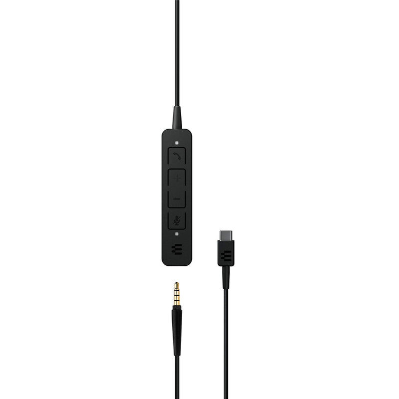  [AUSTRALIA] - EPOS | Sennheiser Adapt 165 USB-C II (1000920) - Wired, Double-Sided Headset - 3.5mm Jack and USB-C Connectivity - UC Optimized - Superior Stereo Sound - Enhanced Comfort - Call Control - Black