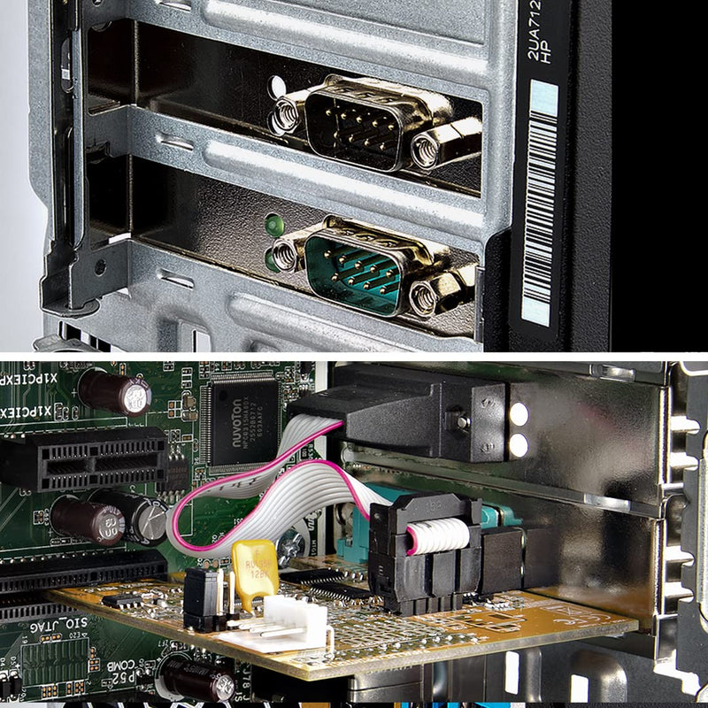  [AUSTRALIA] - StarTech.com 2-Port PCI Express Serial Interface Card, Dual Port PCIe to RS232 (DB9) Serial Card, 16C1050 UART, Low/Full Profile Brackets, COM Retention, for Windows/Linux (21050-PC-SERIAL-LP)