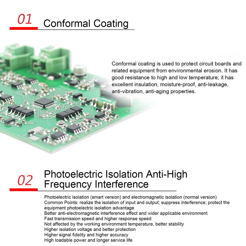  [AUSTRALIA] - Eujgoov DC 24V Current Signal Isolator 1 in 1 Out Conditioner Current Voltage Transmitter Provides Isolated Power Distribution for The Transmitter On Site