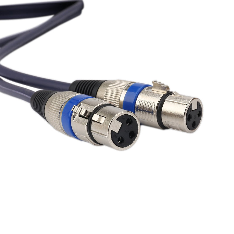  [AUSTRALIA] - XLR to RCA Cable, Dual XLR Female to Dual RCA Male Cable, 2 XLR Female to 2 RCA Male HiFi Audio Cable, 4N OFC Wire, for Amplifier Mixer Microphone, 5 Feet JOLGOO