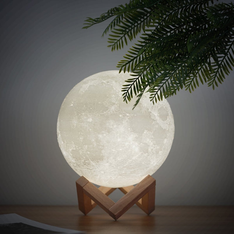 Mydethun Moon Lamp Moon Light Night Light for Kids Gift for Women USB Charging and Touch Control Brightness Warm and Cool White Lunar Lamp(7.1 inch) 7.1 inch - LeoForward Australia