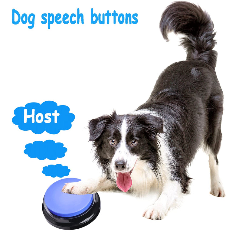 [AUSTRALIA] - Tiandirenhe Recordable Buttons for Dog, Dog Training Buzzers for Communication, Teach Your Dog to Talk, 4 Colors (Red + Green + Blue + Yellow)