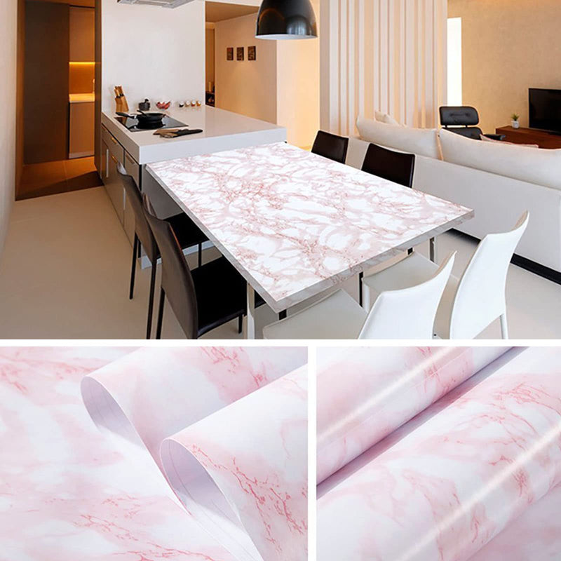  [AUSTRALIA] - practicalWs 11.8''×118'' Pink Marble Contact Paper Peel and Stick Countertops Self-Adhesive Vinyl Waterproof Wallpaper Great As Cabinets Drawer Shelf Wall Crafts Wall Paper Decorations 11.8''×118''