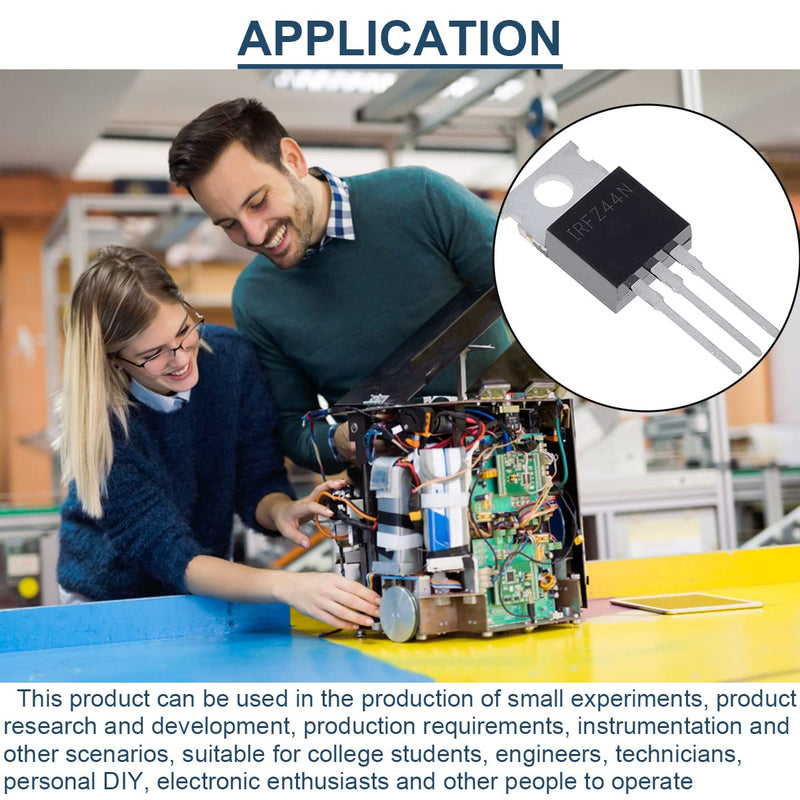  [AUSTRALIA] - DAOKAI IRFZ44N Transistor N-Channel Rectifier Power MOSFET Transistors 55V 49A 3-Pin Transistor Power TO220 for Electronic Experiments (Pack of 20)