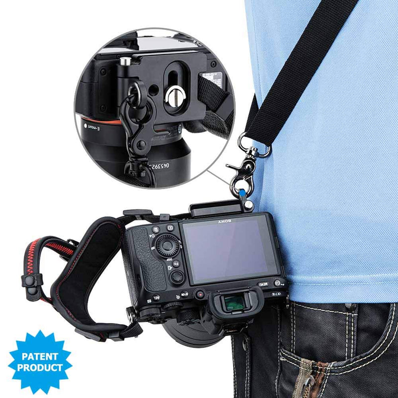  [AUSTRALIA] - Mirrorless Camera Hand Grip Strap for Sony A7 IV A7IV A7C A6600 A6500 A6400 A6300 A6100 A6000 A7SIII A7RIV III A7III A7RII A7SII A7II A7R A7S A9 II Fuji X-T30 II XS10 X-Pro3 X-T4 GFX 100S 100 50R Red