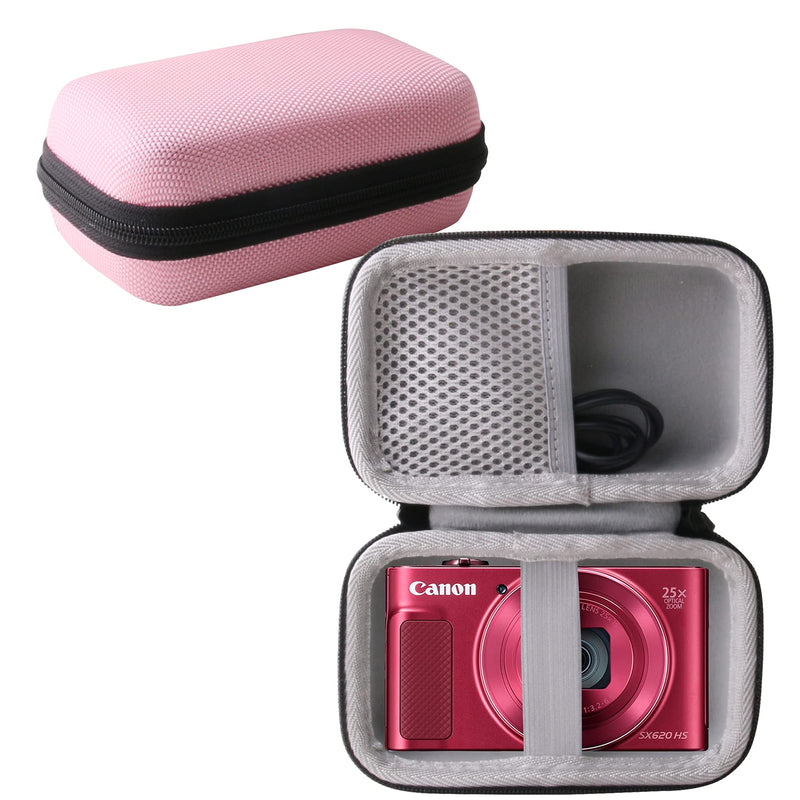  [AUSTRALIA] - WERJIA Hard Carrying Case Compatible with Canon PowerShot SX720 SX620 SX730 SX740 G7X Digital Camera (Storage case, Pink) Storage case, Pink